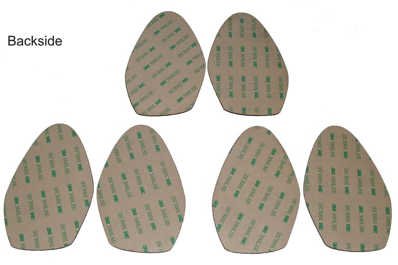Soles2dance 3 Pairs Stick-on Suede Soles With Industrial-Strength Adhesive Backing for High-Heeled Shoes. Resole Old or Convert Favorite Heels to Perfect Dance Shoes. [SUEDE-LA-3pk-allcol] - Image 2